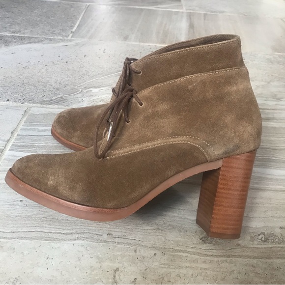 Johnston & Murphy Brown Suede Lace Up Bootie, Size 8M Women. - Picture 6 of 9
